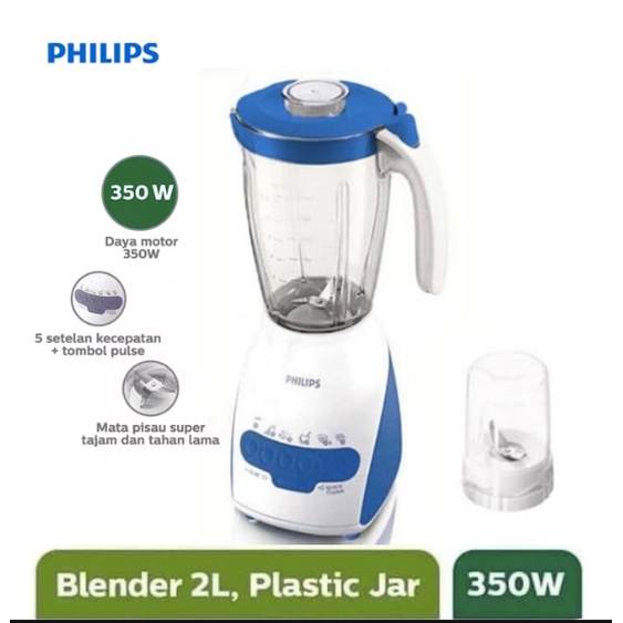 PHILIPS BLENDER HR2115 / HR-2115 (PLASTIK / 2 LITER) GARANSI RESMI