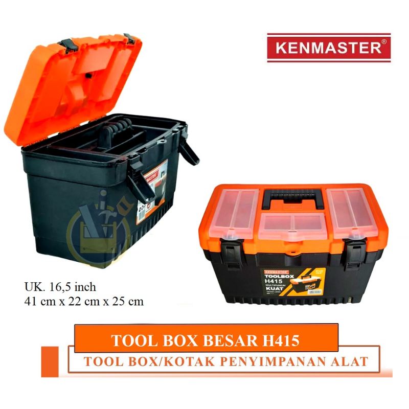 Kenmaster H 415 Toolbox  , Toolbox , Tool Box  , Besar Tool Kit Box Tempat Kunci