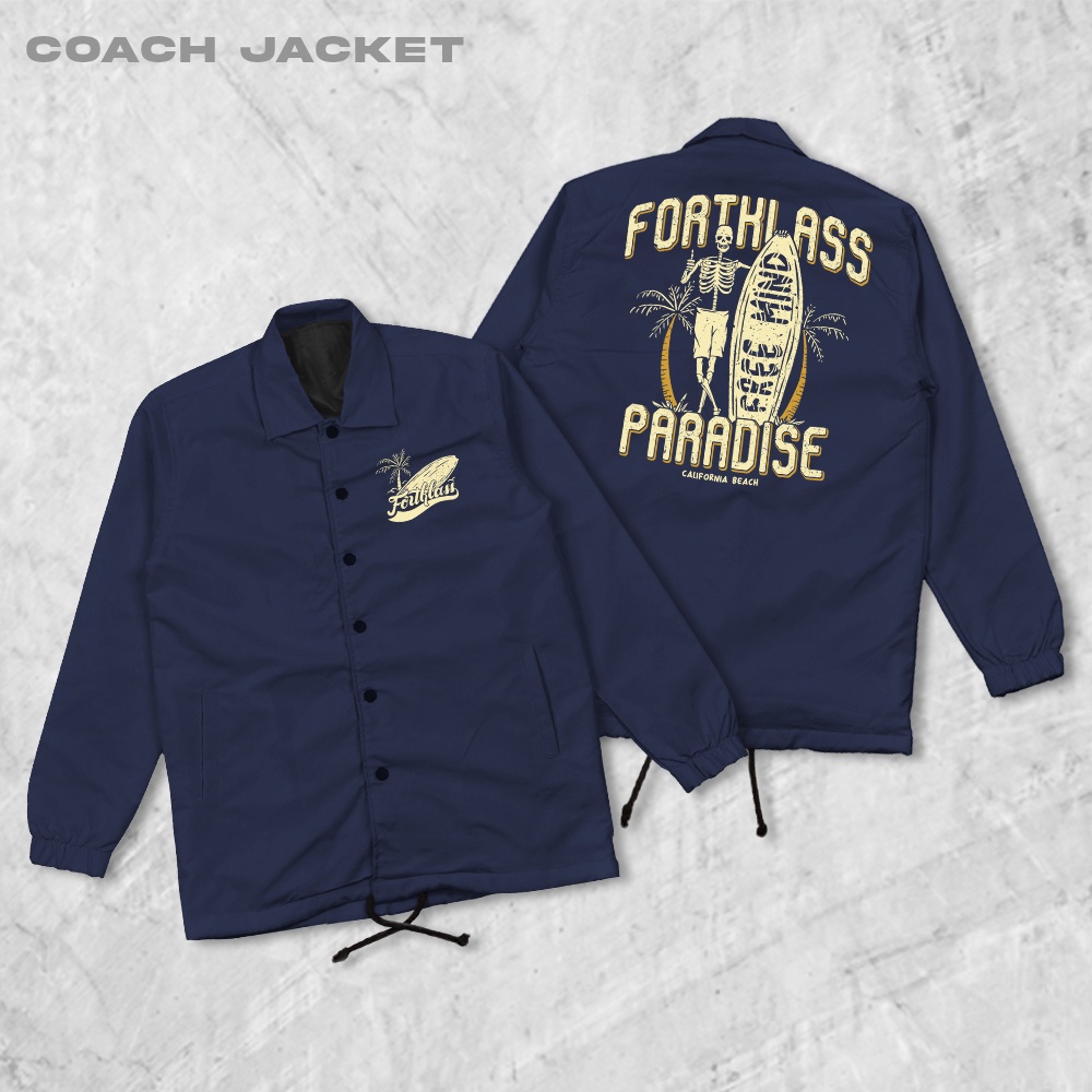 HIPNOP  Paradise Coach Jaket Pria Outwear Unisex Parasut