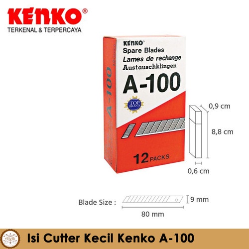 

Isi Cutter Kenko A-100 / Isi Kater Kenko A100 Kecil