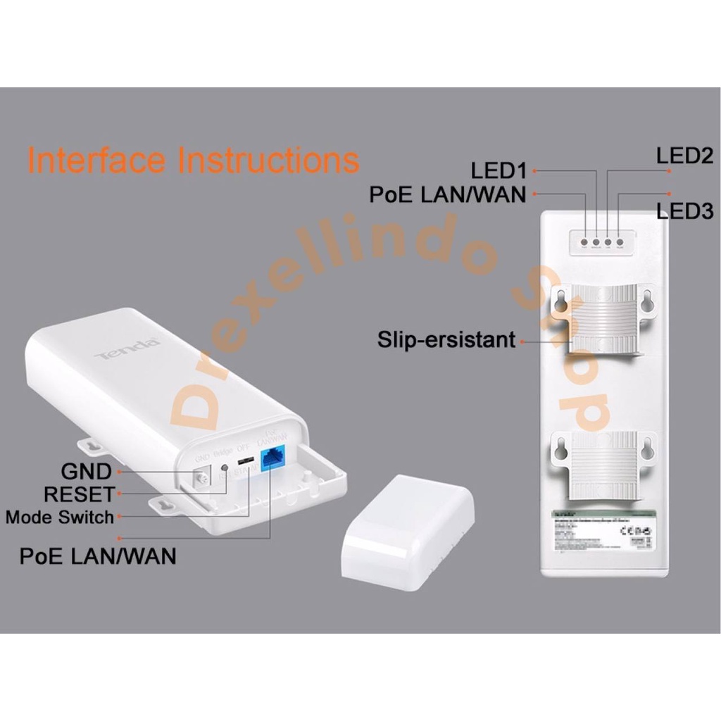 Tenda 03 Access Point Outdoor Point To Point CPE 150Mbps 5km