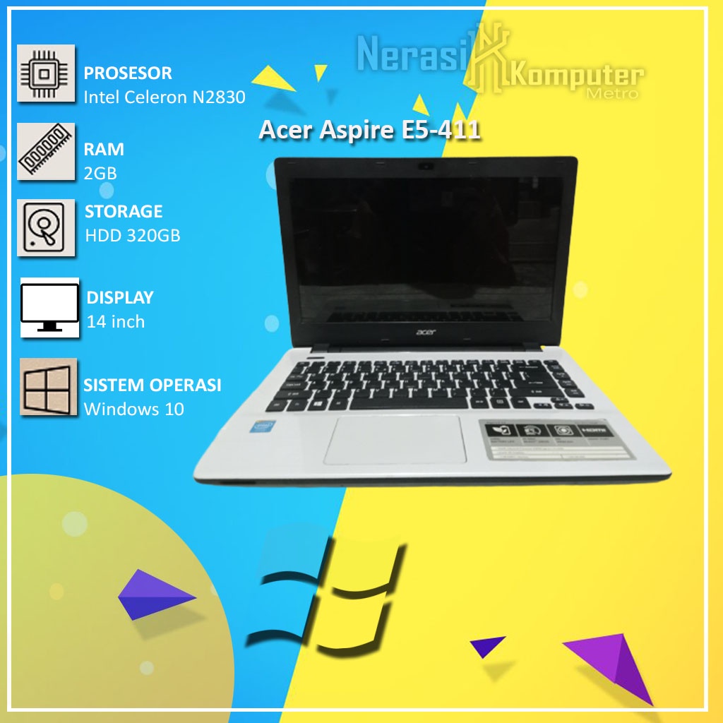 Laptop Second Acer Aspire E5-411