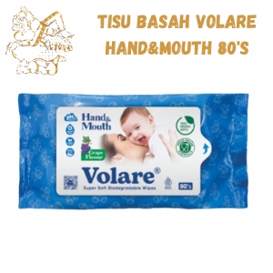 TISU BASAH VOLARE HAND&amp;MOUTH 80 SHEET