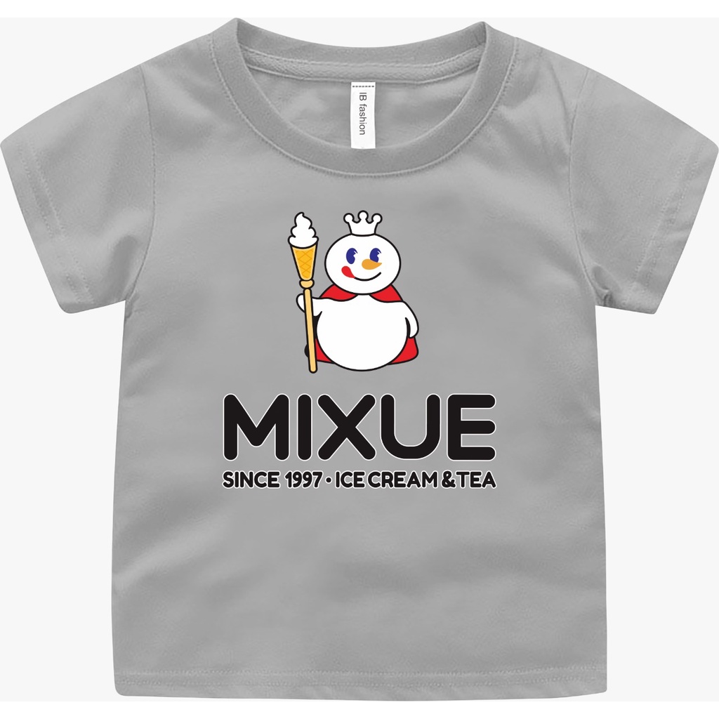 ((IB))KAOS ANAK2 UNISEX/MIXUE DIGITAL SABLON-abu sedang/n71