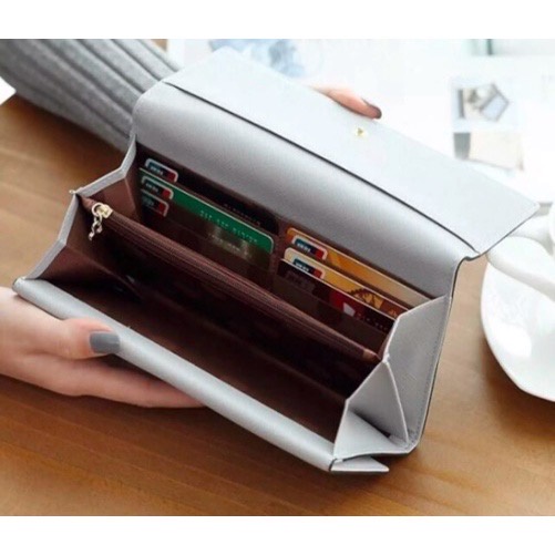 FLASH SALE 7.7 - BISA COD DOMPET IMPORT DP03 DOMPET PANJANG DOMPET WANITA&amp;PRIA DOMPET KULIT IMPORT MURAH REALPICT