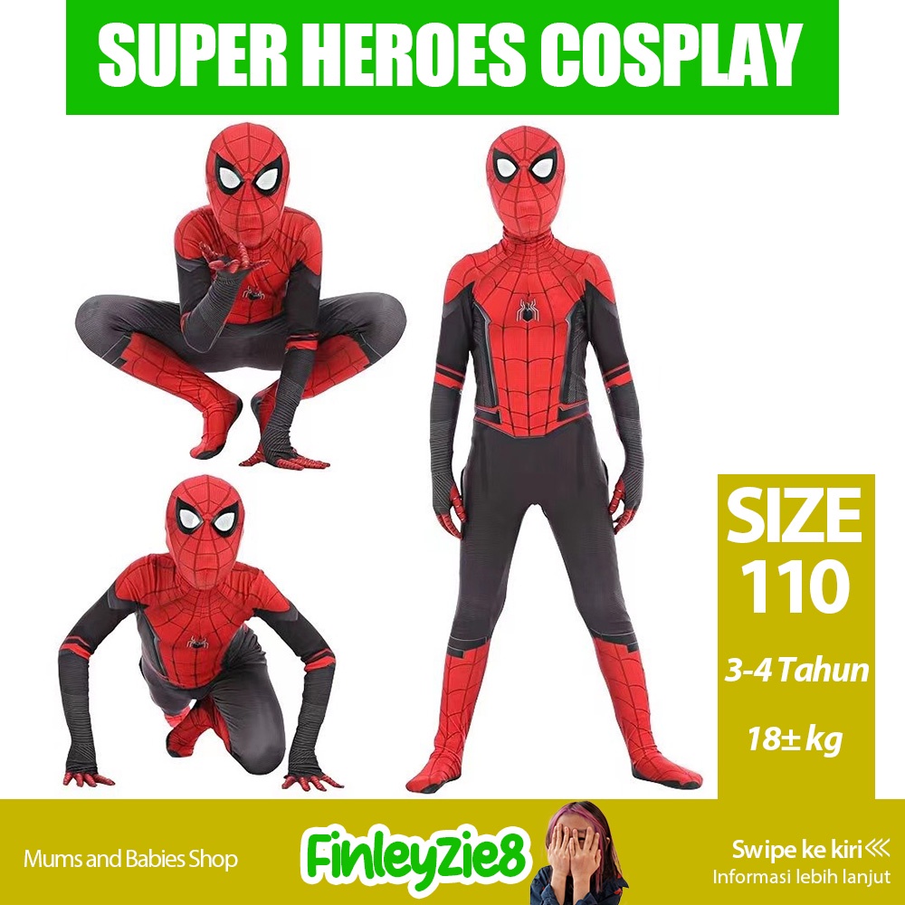 Cosplay spiderman / iron man kostum anak baju superhero Hallowen / Custom Spiderman Anak Laki-laki / Cosplay spiderman / iron man kostum anak baju superhero Hallowen / Custom Spiderman / Custom Spiderman Anak / Custom Superhero Anak /Custom Halloween Anak