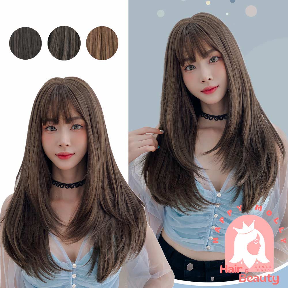 Full Wig Rambut Fashion Wanita Korea - Curly - Hair Extension W8130 ( Group )