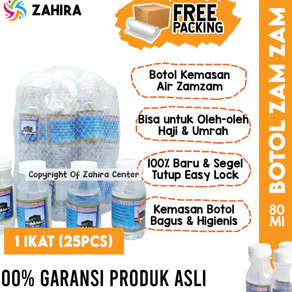 

Star 1 IKAT (25 PCS) Botol Kosong Untuk Air Zam zam 80ml Bersih & Higienis Untuk Oleh oleh Haji Umroh AraB !