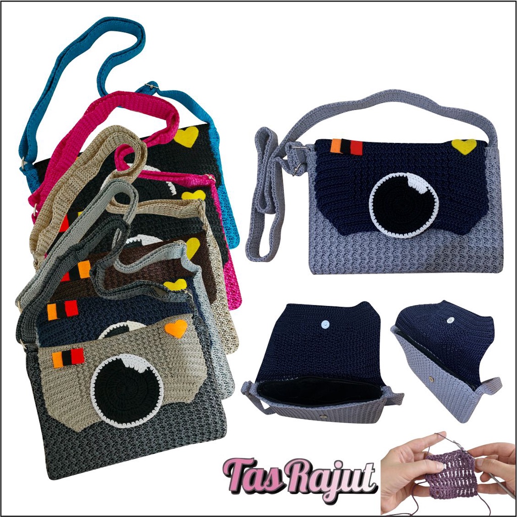 Tas Selempang Rajut Tas Rajut Wanita PEGE Dorthea - PG 8952