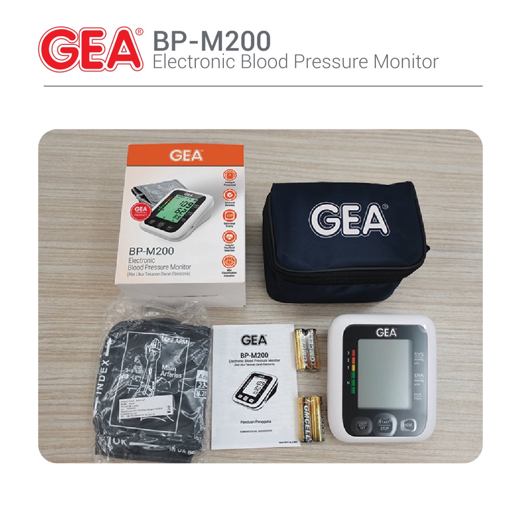 Tensimeter Digital GEA BP-M200 Dual User - Alat Ukur Tekanan Darah GEA