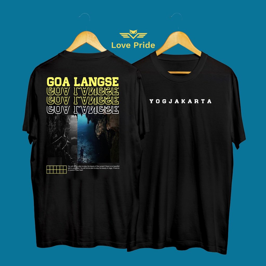 Kaos Tshirt Baju Distro Streatwear Goa Langse Yogyakarta Wisata Kekinian Premium Terbaru