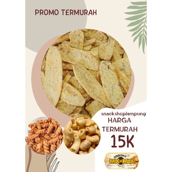 TERMURAH KERIPIK KRIPIK PISANG KEPOK ANEKA RASA COKLAT KEJU GREENTEA LAMPUNG