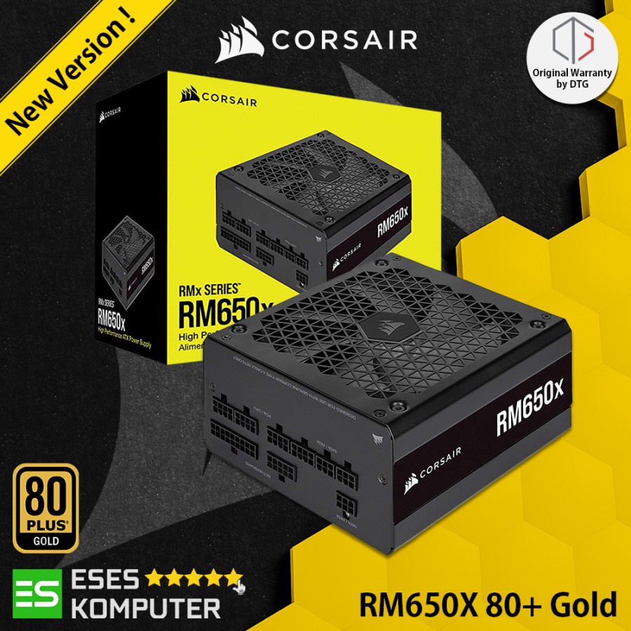 PSU Corsair RMX Series 650W Full Modular | 80 Plus Gold | RM650X