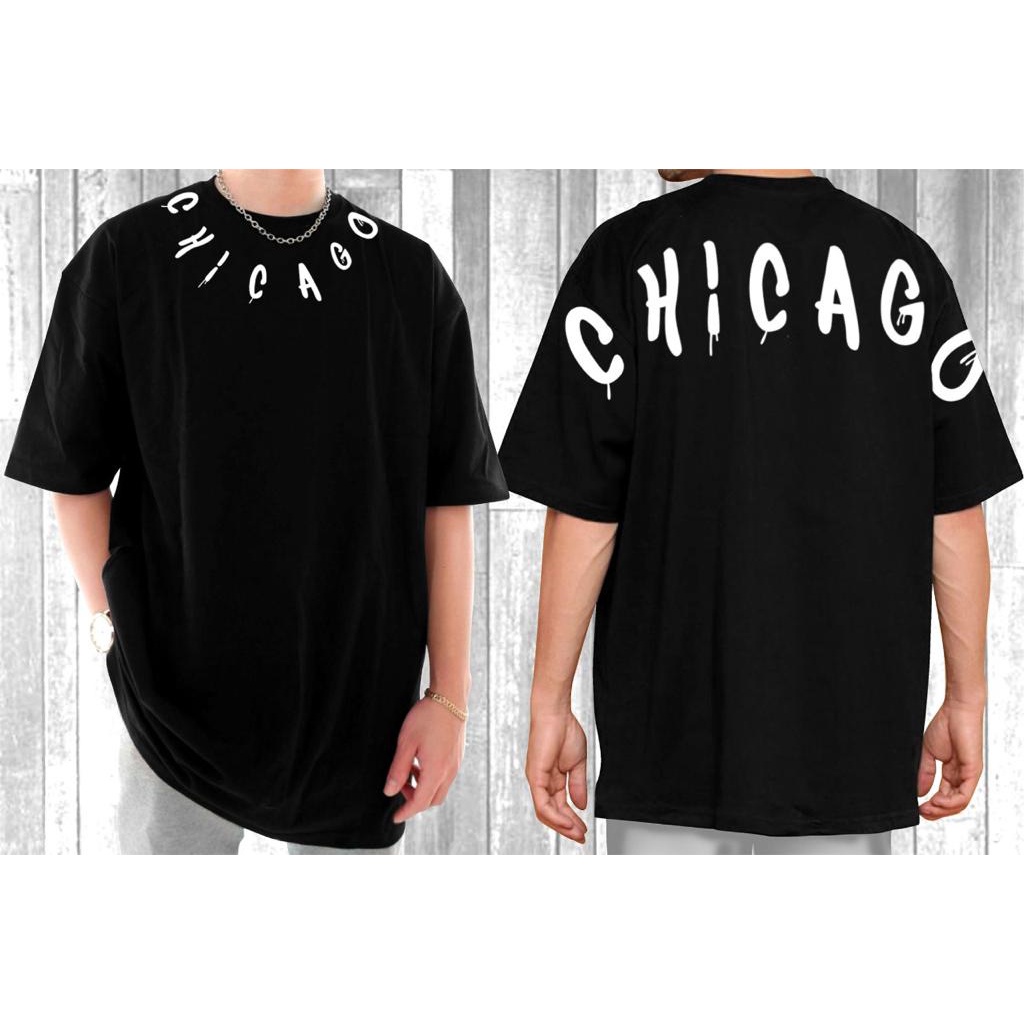 Kaos Polos OVERSIZED Baju Pria OVERSIZED Baju Polos Pria CHICAGO OS011 HS