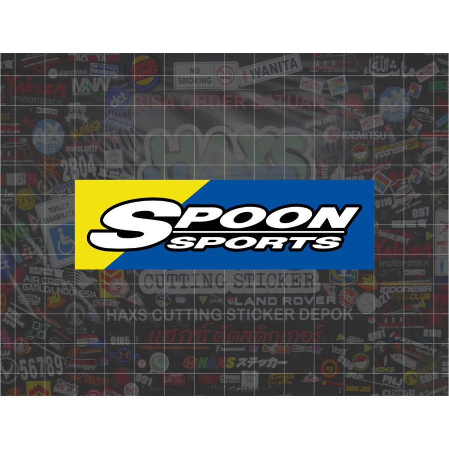 Cutting Sticker Spoon Livery Ukuran 10 Cm Untuk Motor Mobil