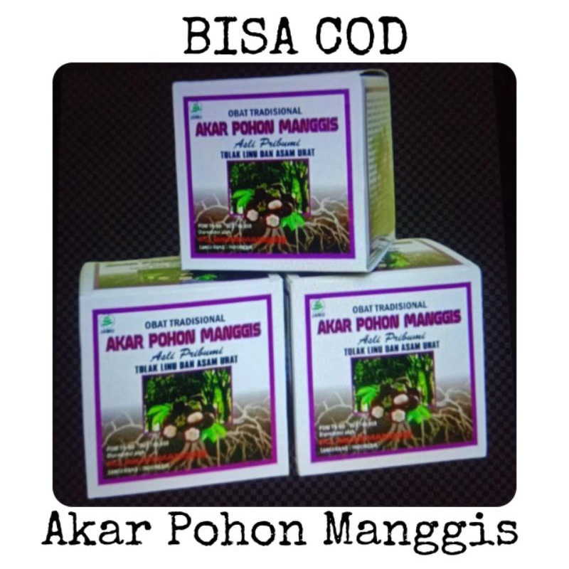 Bisa Cod AKAR POHON MANGGIS Kapsul Obat Tradisional Asam Urat Pegalinu ASLI