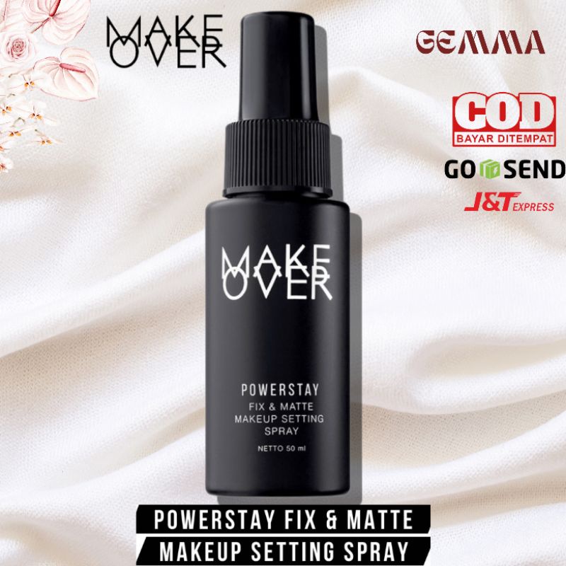(GOSEND/COD) MAKE OVER POWERSTAY FIX AND MATTE MAKEUP SETTING SPRAY