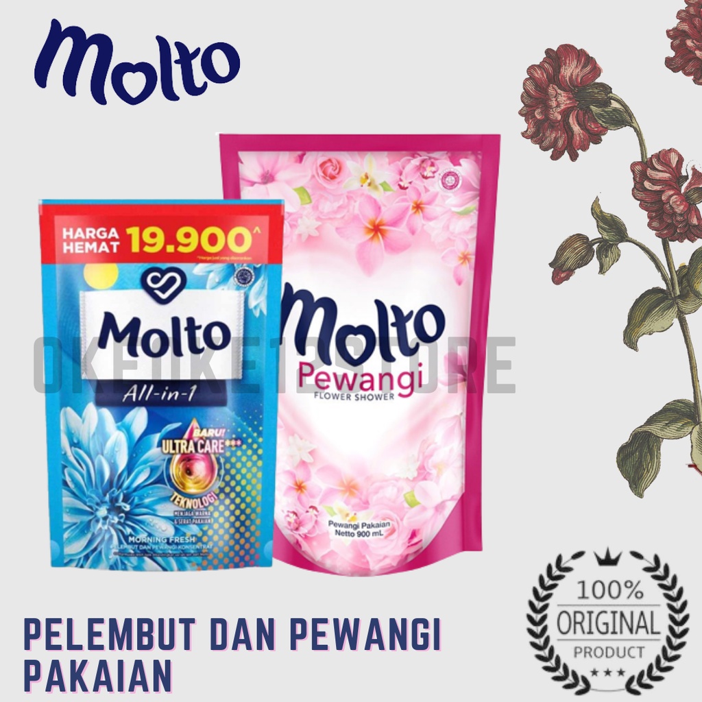 Molto Pewangi flower shower 820ML