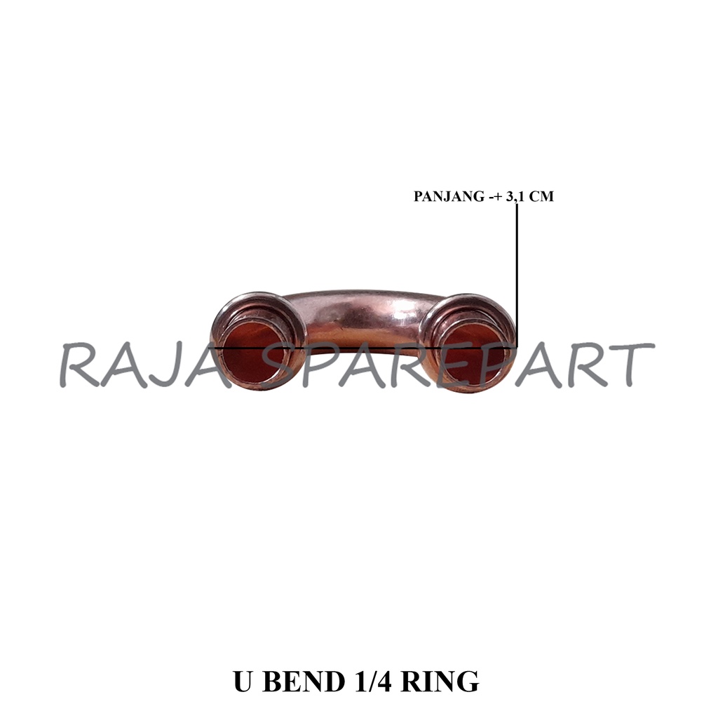 U BEND RING TEMBAGA Ukuran 1/4