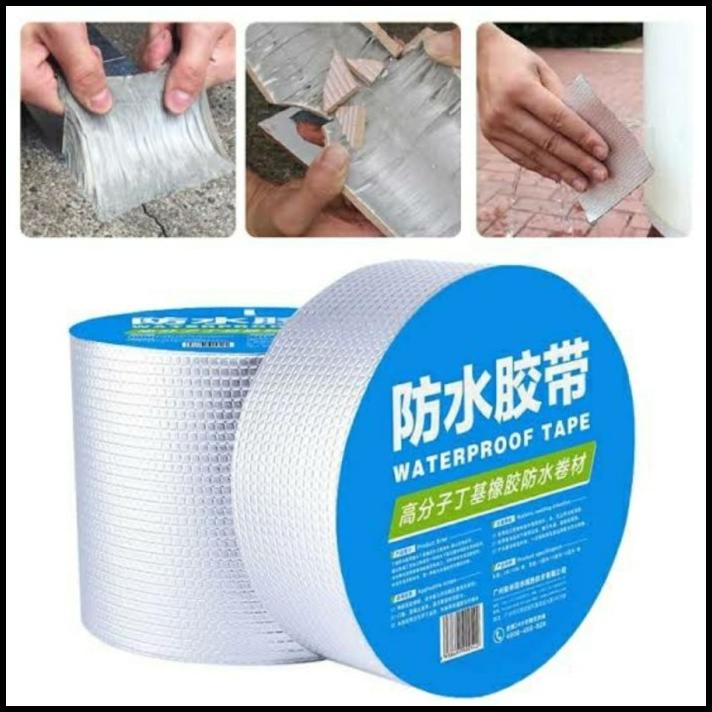 

Super Waterproof Tape - Lakbab Alumunium 5 Meter - Ukuran 5Cmx5M