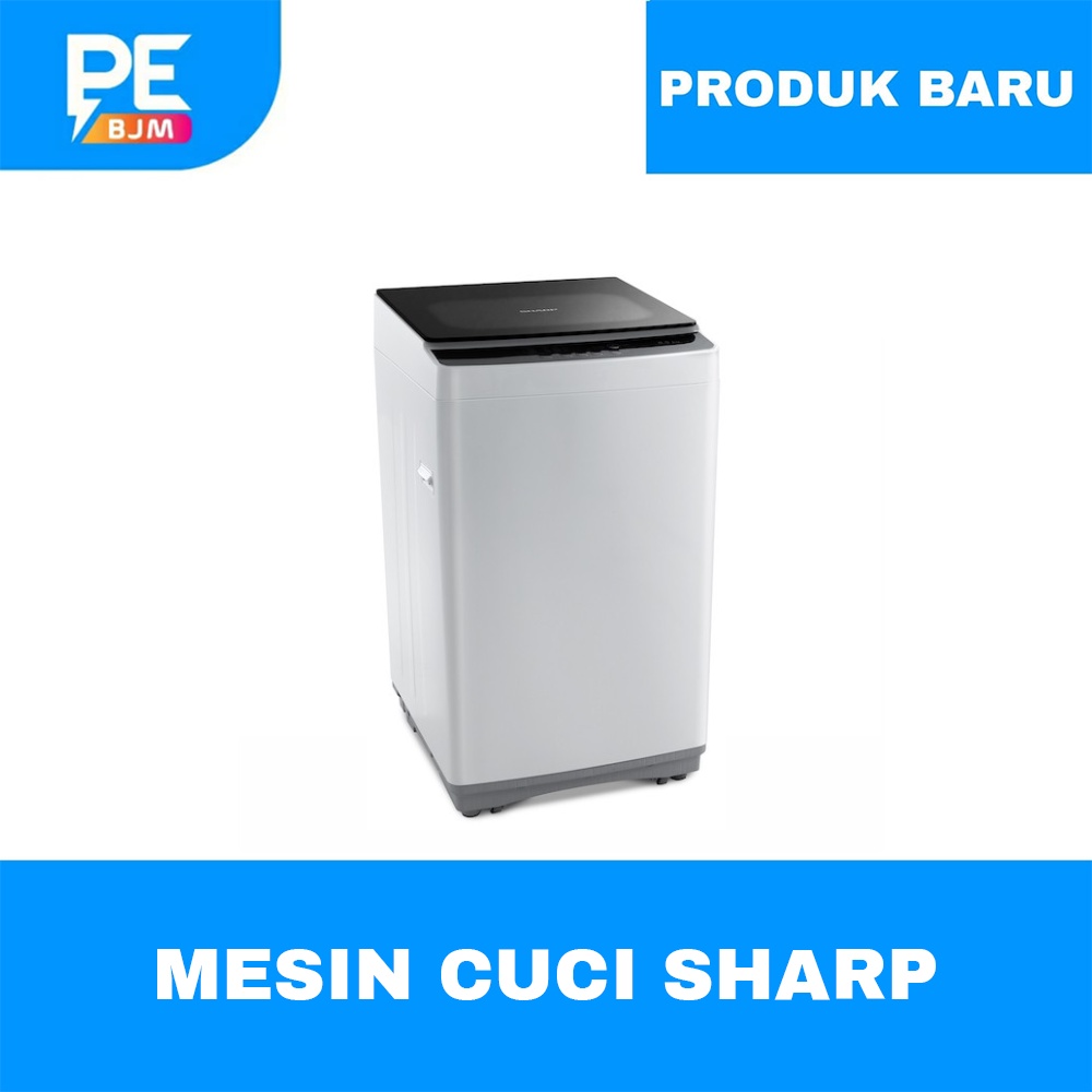 MESIN CUCI SHARP 8.5 KG TOP LOADING ES-H858T-GY