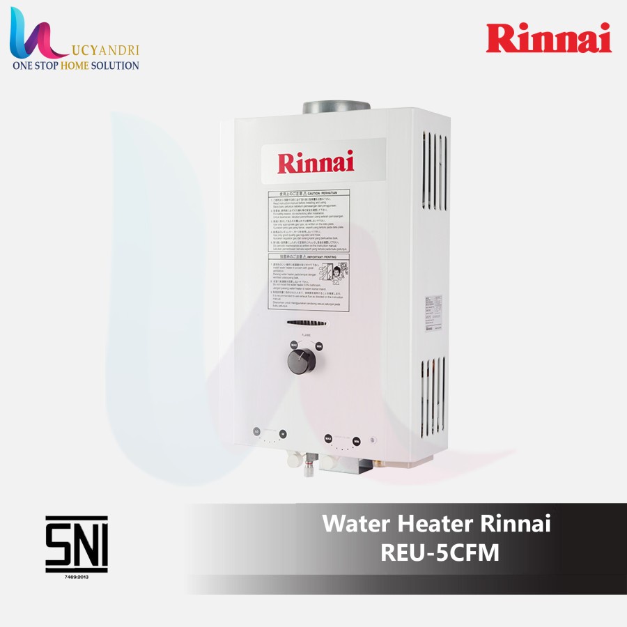 RINNAI Water heater Gas REU 5 CFM garansi resmi