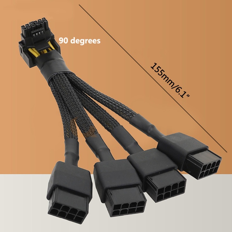 Kabel Ekstensi Konektor btsg 4x8pin Ke 16Pin (12+4) PCI-e 5.0 12VHPWR Untuk RTX4090