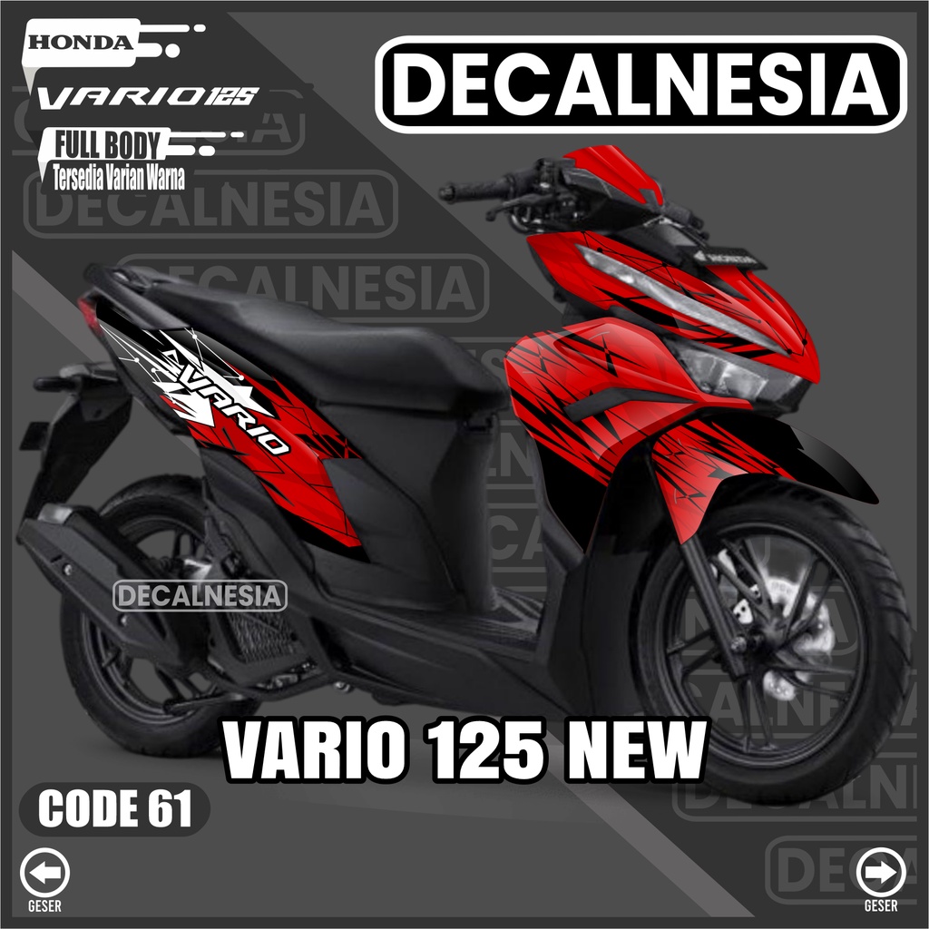 Decalnesia Stiker Motor Vario 125 New 2023 Full Body Decal Sticker 2022 CBS ISS SP Honda Variasi Mod