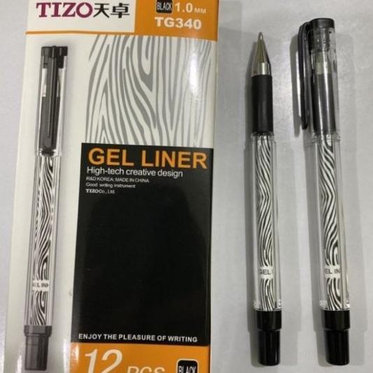 

PROMO pulpen ballpoint Pen Tizo TG340 1.0mm [Per lusin isi 12 pcs ] - Hitam