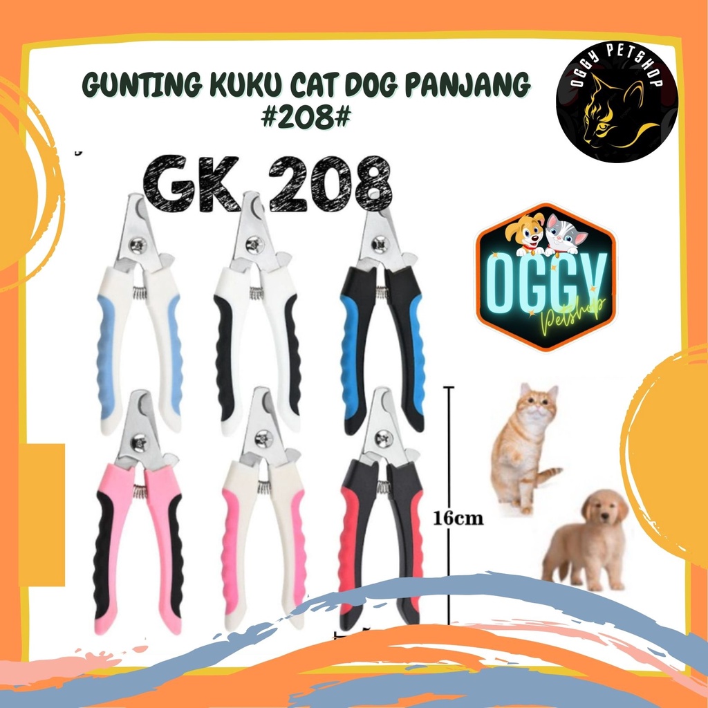 GUNTING KUKU GK-208 UNTUK HEWAN PELIHARAAN STAINLESS STEEL