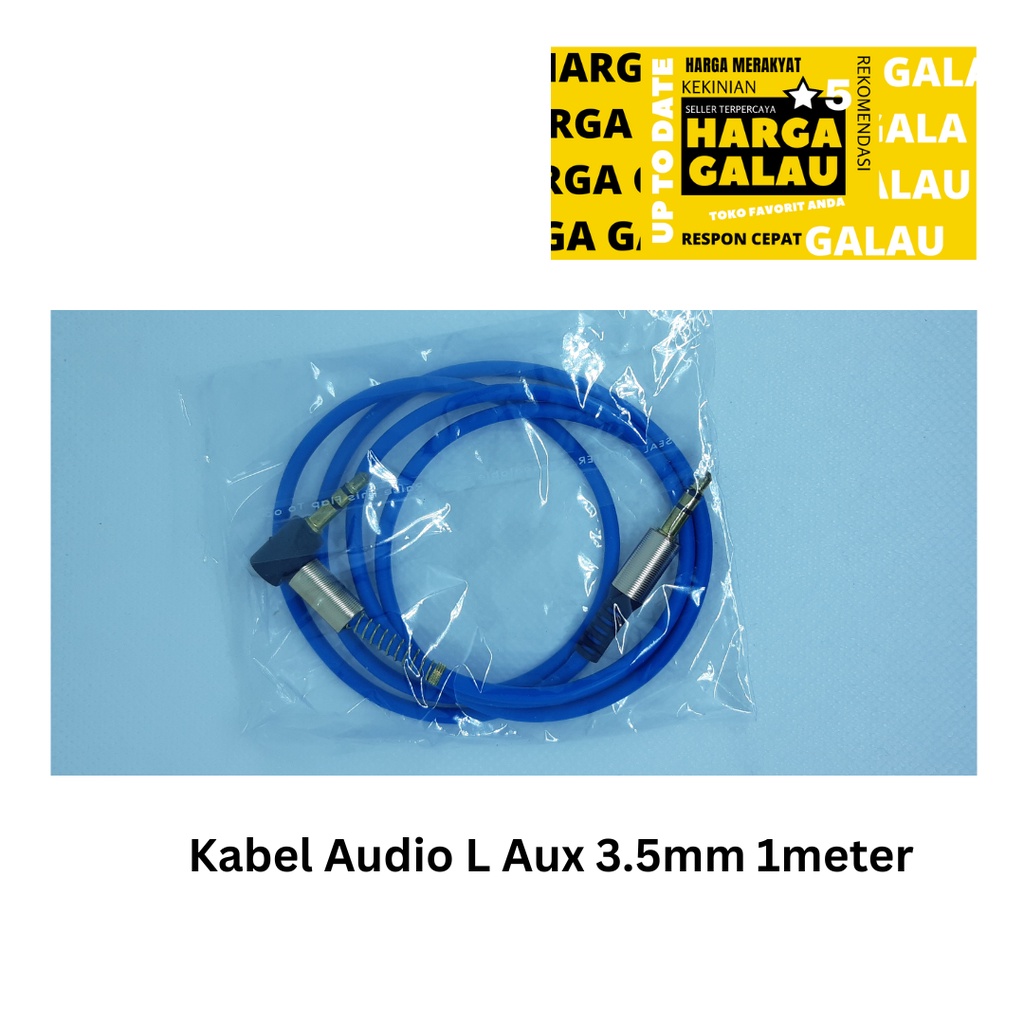 Kabel Audio L Aux 3.5mm 1meter for Car Cable