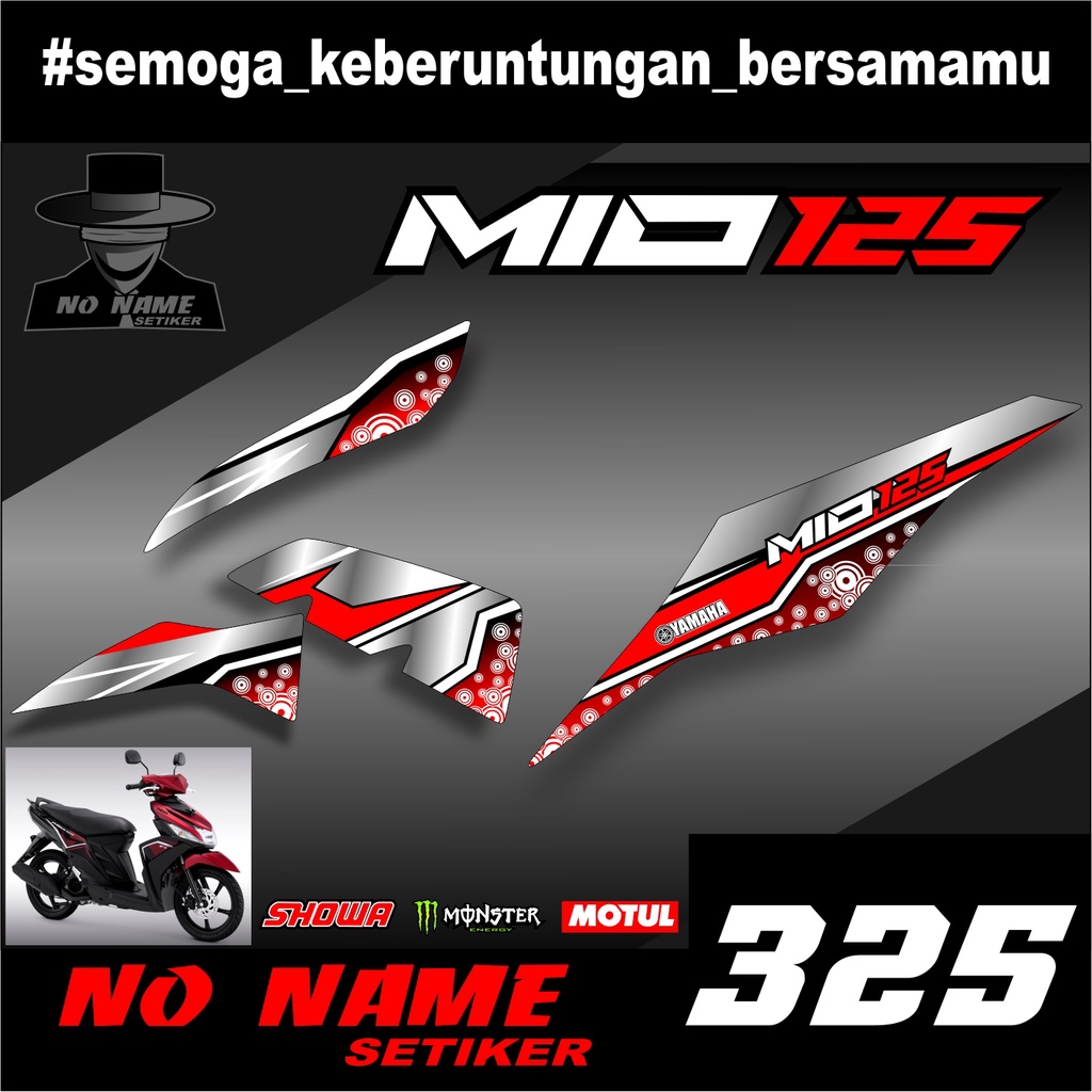 Sticker Striping mio m3 (325) - decal Stiker setriping Variasi List Motor