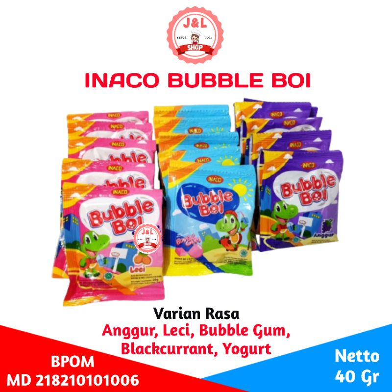 

Inaco Bubble Boi Jelly Nata de Coco Sari Kelapa 40 Gram