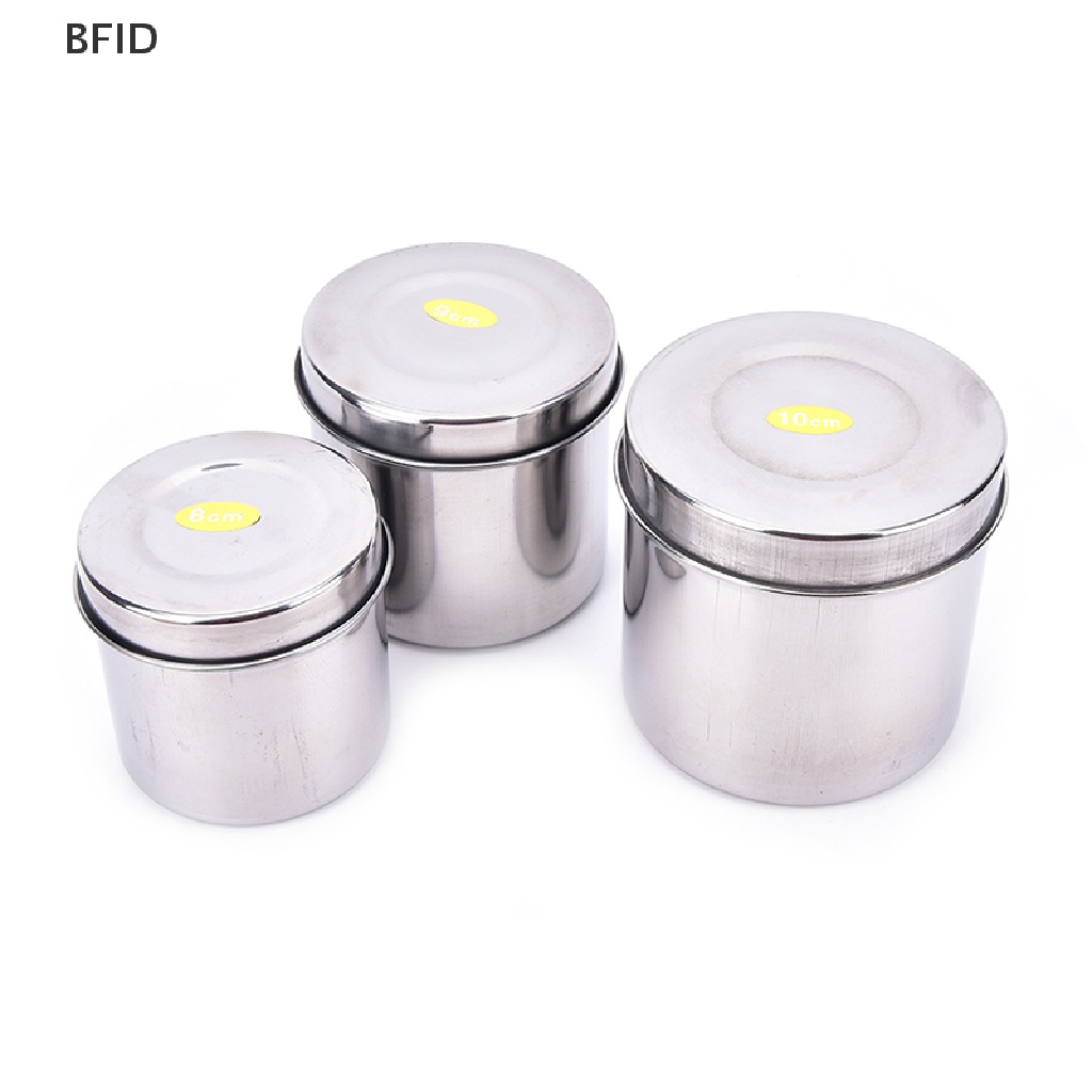 [BFID] Tato Stainless Steel Cotton Disinfection Container Canister Alat [ID]