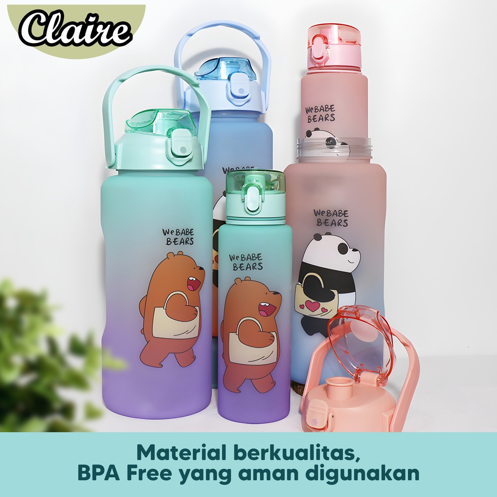 BOTOL We Babe Bears 2 IN 1 / BOTOL MINUM KARAKTER KAPASITAS 2 LITER