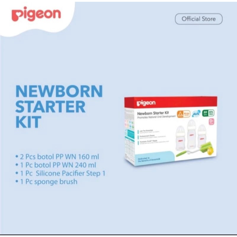 PIGEON Newborn Staterkit - Paket Botol Susu Anak Bayi