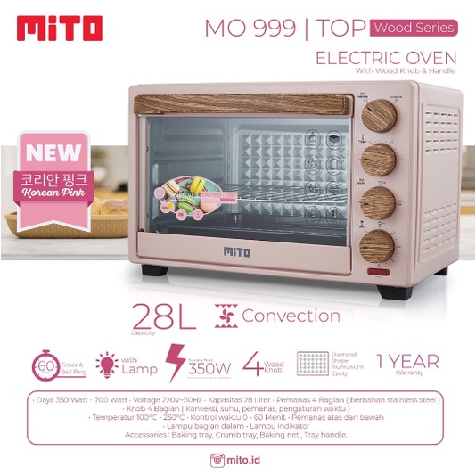 MITO OVEN TOASTER TOP MO 999 / MO999 / MO-999 [28 LITER]