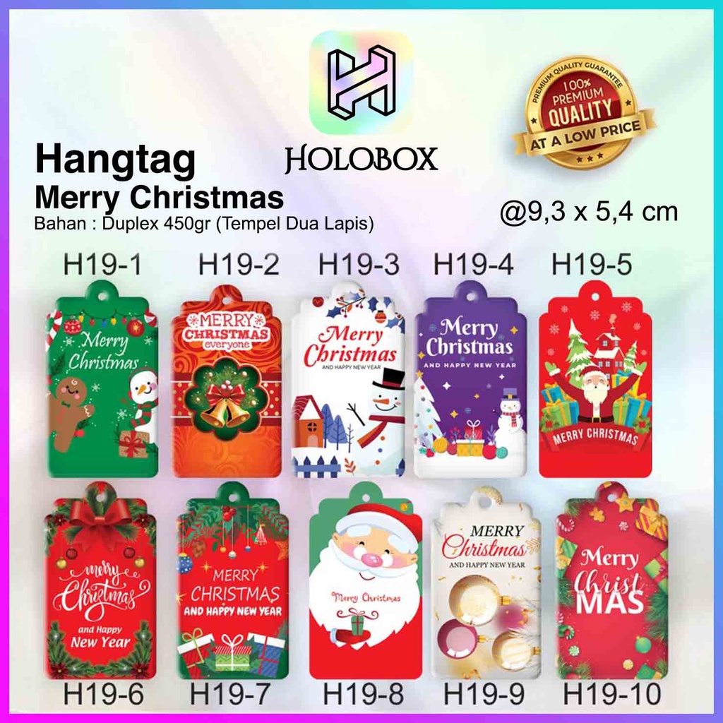 

Hang Tag Natal – Hang Tag Merry Christmas Premium 9.3x5.4 | H19