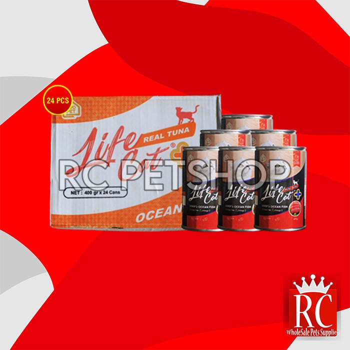 Makanan Kucing Life cat Plus Wet Food Kaleng Grosir Dus 24Pcs 400gr