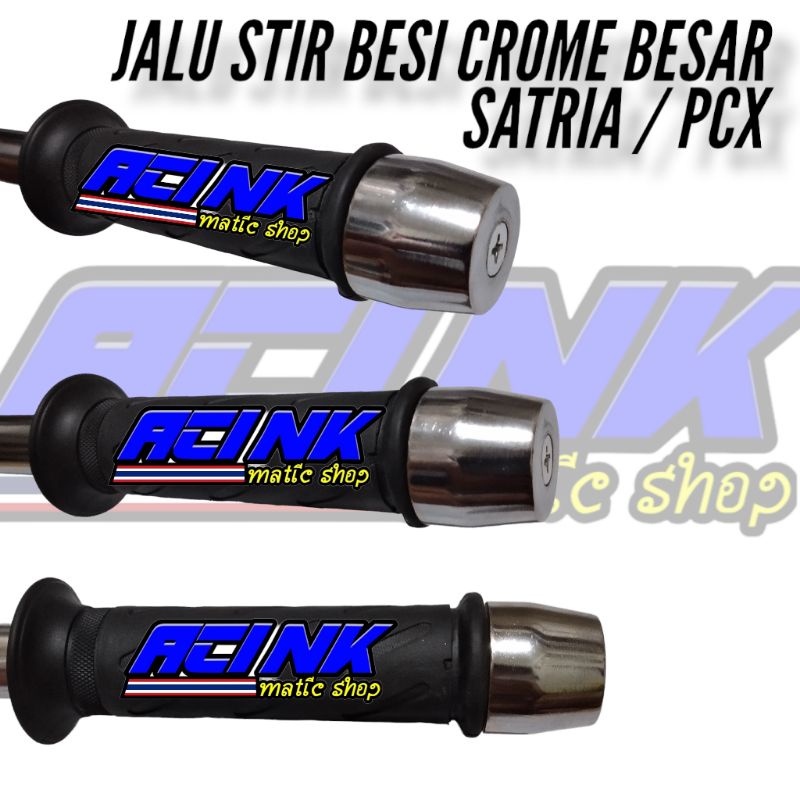 JALU STIR PCX NINJA SHOGUN SATRIA / JALU STANG STIR BESI PXC MODEL ORI / BANDUL STANG STIR