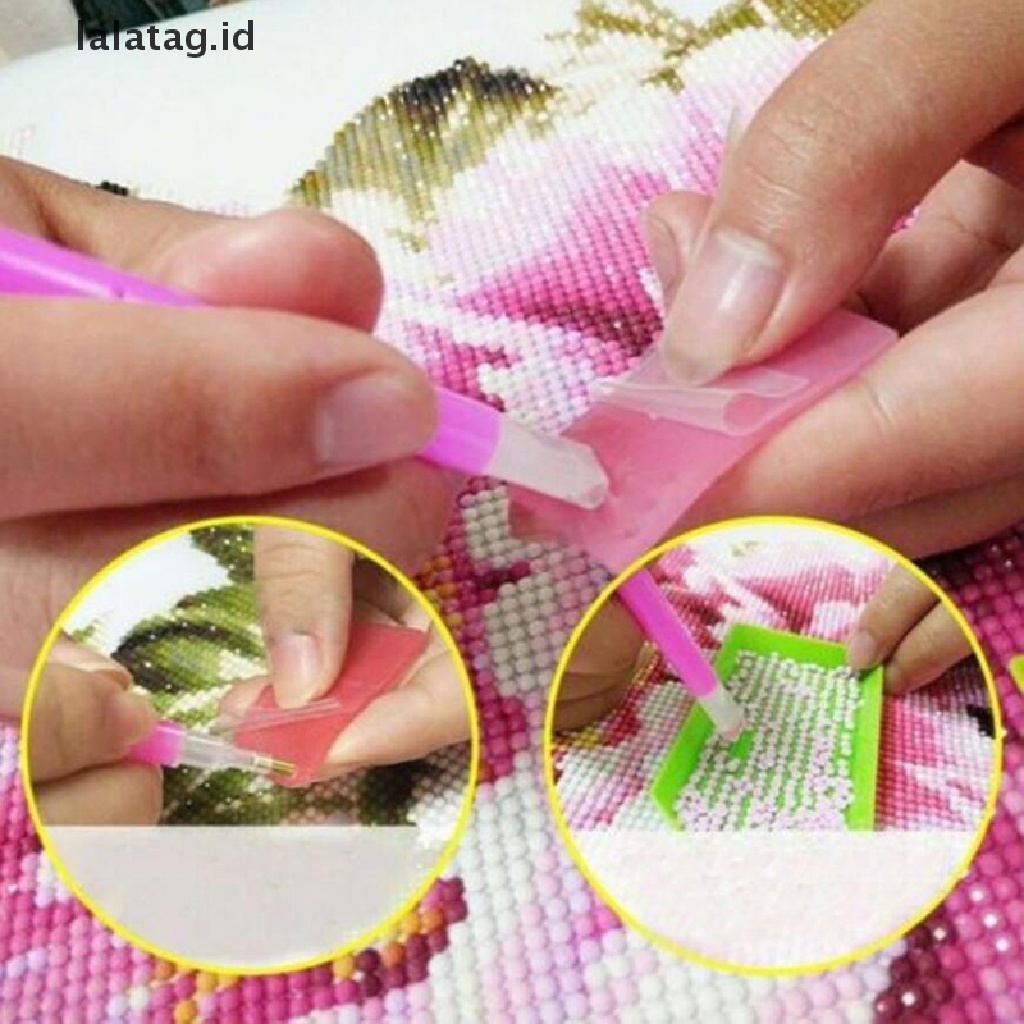 [lalatag] 5d Diamond Paing Aksesoris Kit Kerajinan DIY Berlian Mosaik Pulpen Art Tools [ID]