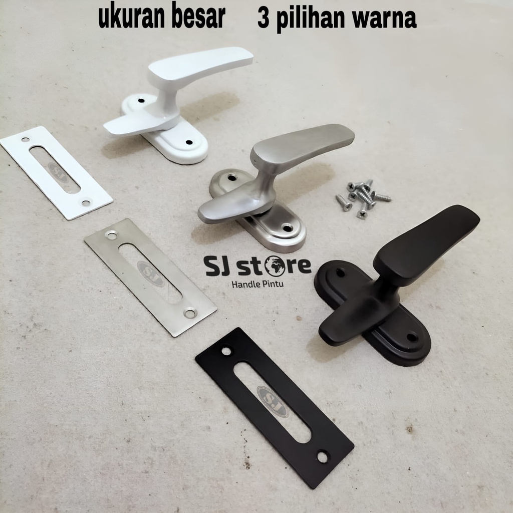 Rambuncis jumbo Handle Kunci Jendela kuningan Grendel Panolet Slot Stainles Tebal Alumunium kunci laci Springknip