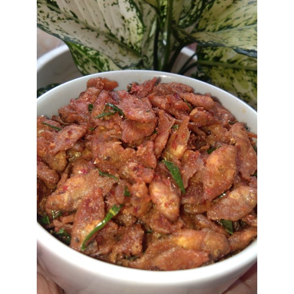 

makanan ikan, ikan goreng burayak siap saji bukan ikan asin