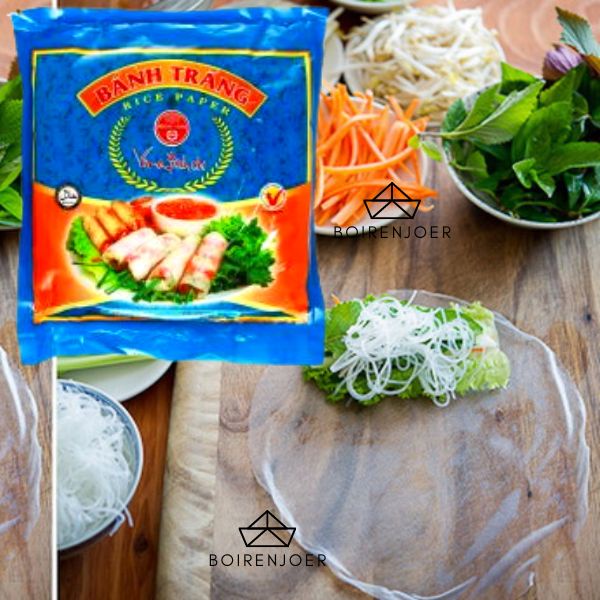 

COD - Banh Trang Rice Paper 22 cm 5 lembar Vietnamese Spring Roll Kulit Lumpia Vietnam - Rice Paper - Kulit Lumpia Vietnam - Banh Trang rice roll spring roll