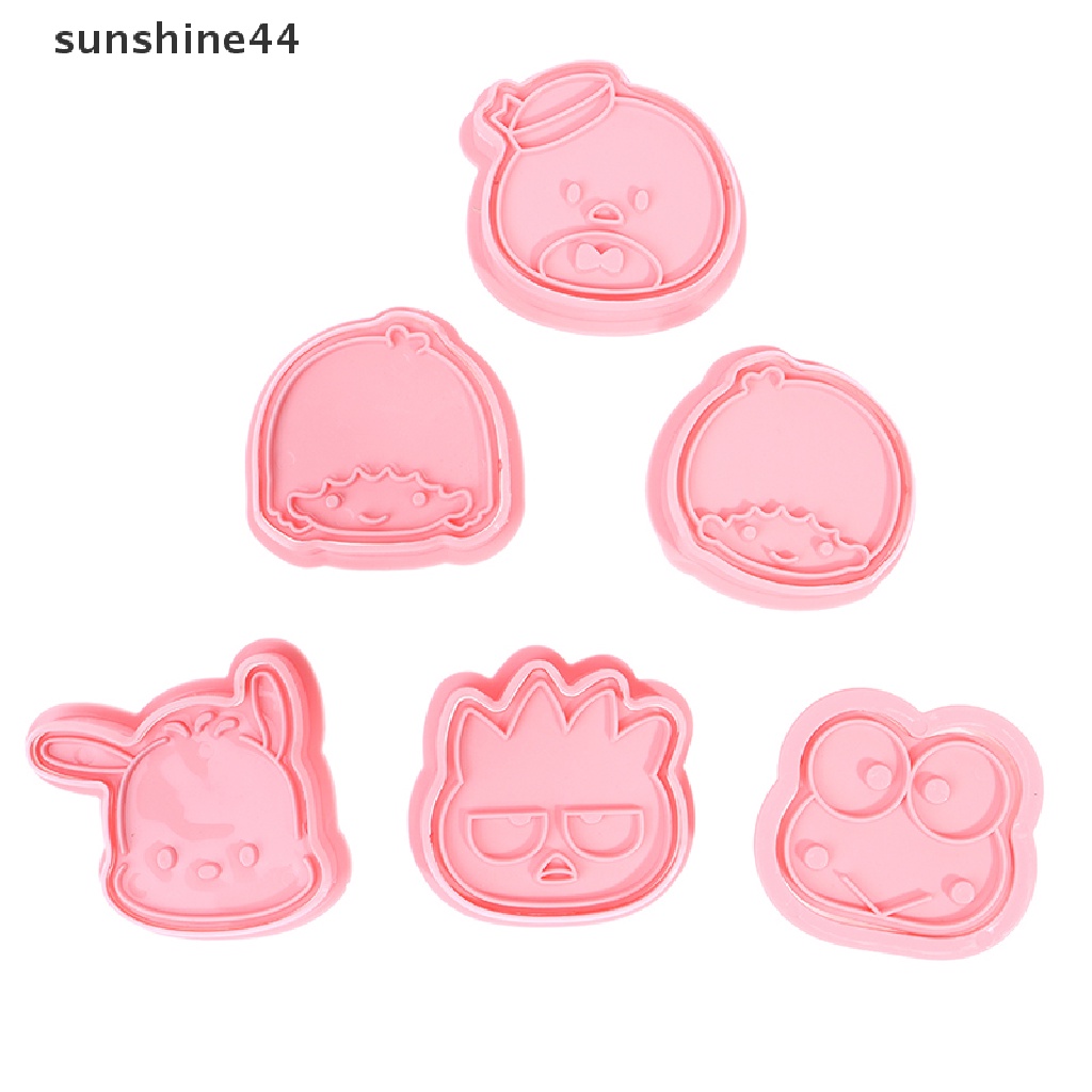 Sunshine 8pcs 3D Kartun Biskuit Cetakan Cookie Cutter Set Cookie Mold Baking Aksesoris.