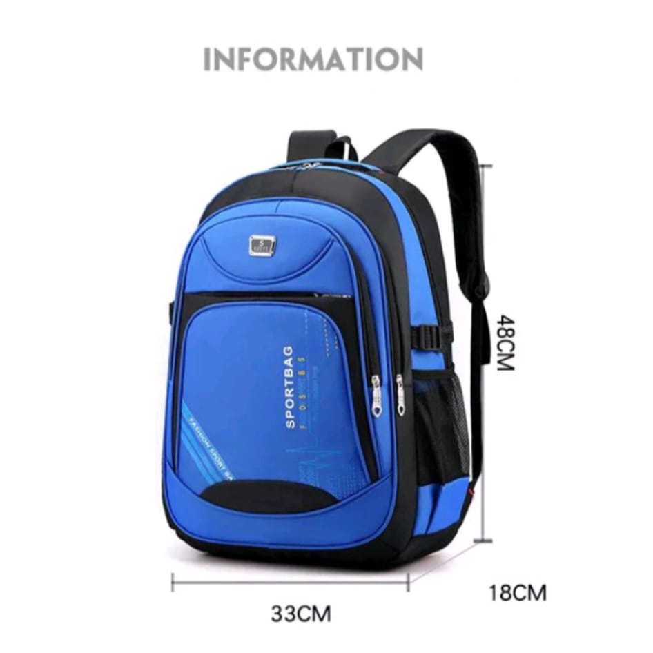 tas ransel anak polosport - tas sekolah anak sd jumbo dan smp bonus raincover tas