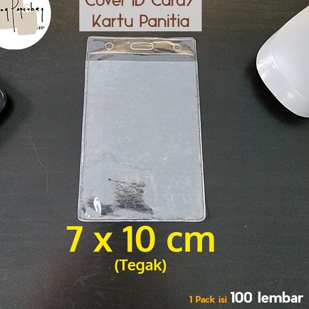 

Recomend 옷 Kantong Plastik Mika Cover Nametag Panitia / ID CARD Uk. 7 x 10