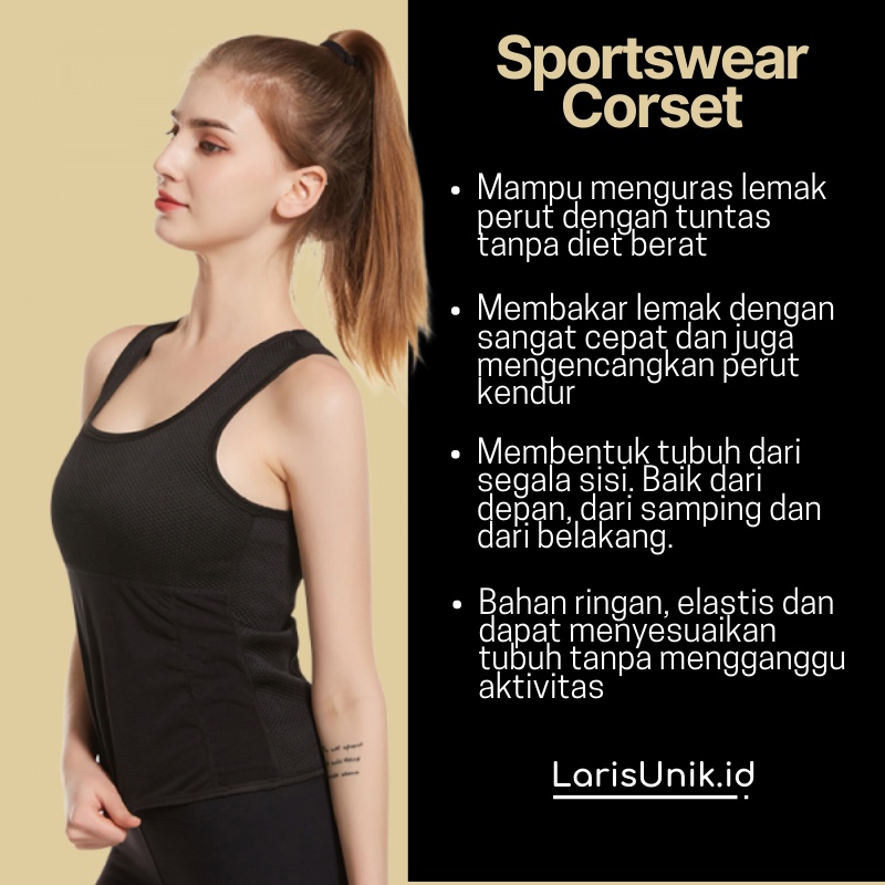 Kaos Olahraga Tank Top Wanita Pakaian Dalam Underwear Tanktop Hot Shaper Dalaman