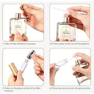 Botol Parfum Spray Mini Travel 5ML isi ulang kapsul lipstik / Atomizer Bottle Spray Aluminium semprot refill [MF]