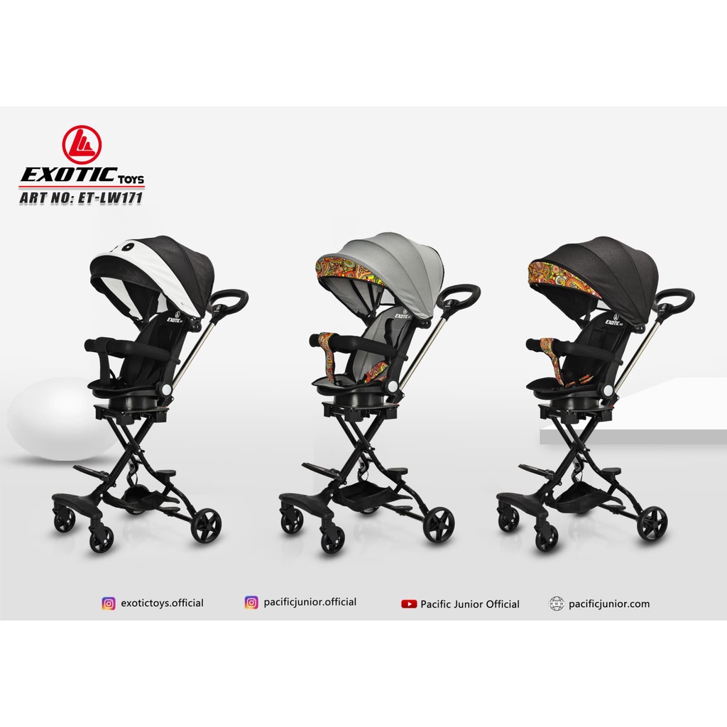 (Bisa Baring, Rebah Dan Duduk) MAGIC STROLLER SPACE BABY EXOTIC ET LW 126 LW126, LW 171, LW 133 dan 071-3